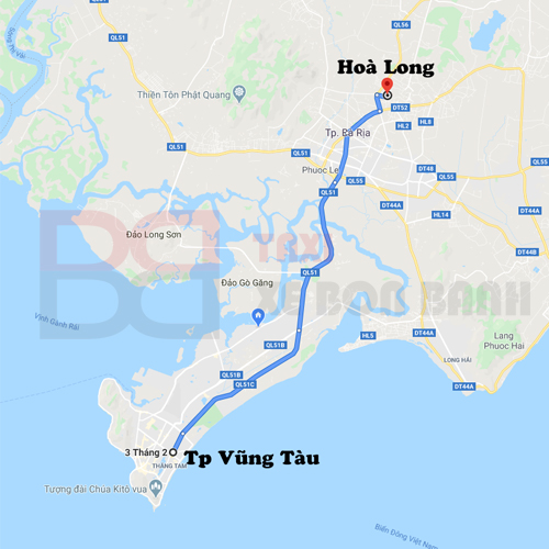 thuê taxi xe dịch vụ từ vũng tàu đi hoà long bà rịa