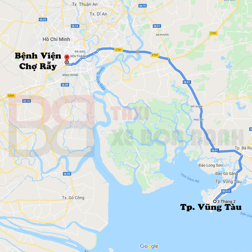 taxi xe dịch vụ từ vũng tàu đi bệnh việc chợ rẫy