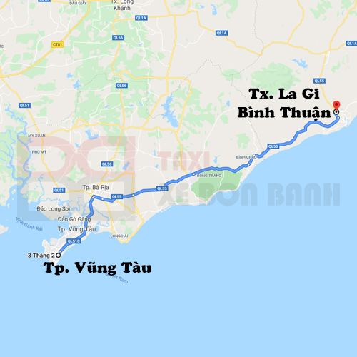 taxi xe dịch vụ từ vũng tàu đi lagi bình thuận