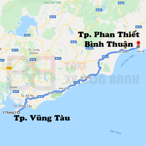 tãi xe dich vụ từ vũng tàu đi phan thiết, bình thuận