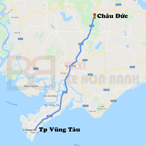 thue xe taxi dịch vụ từ vũng tàu đi châu đức