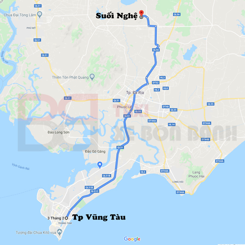 xe taxi dịch vụ từ vũng tàu đi suối nghệ